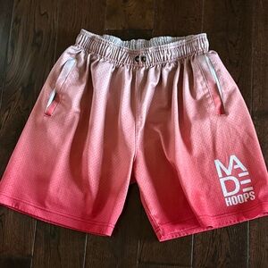 Made Hoops Gradient Basketball Shorts Boys Size Large